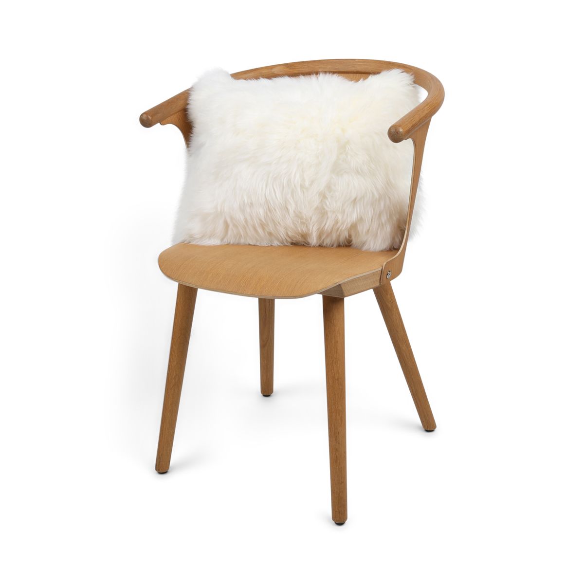 Sheepskin Cushion | Long Wool | New Zealand | Rectangular Ivory
