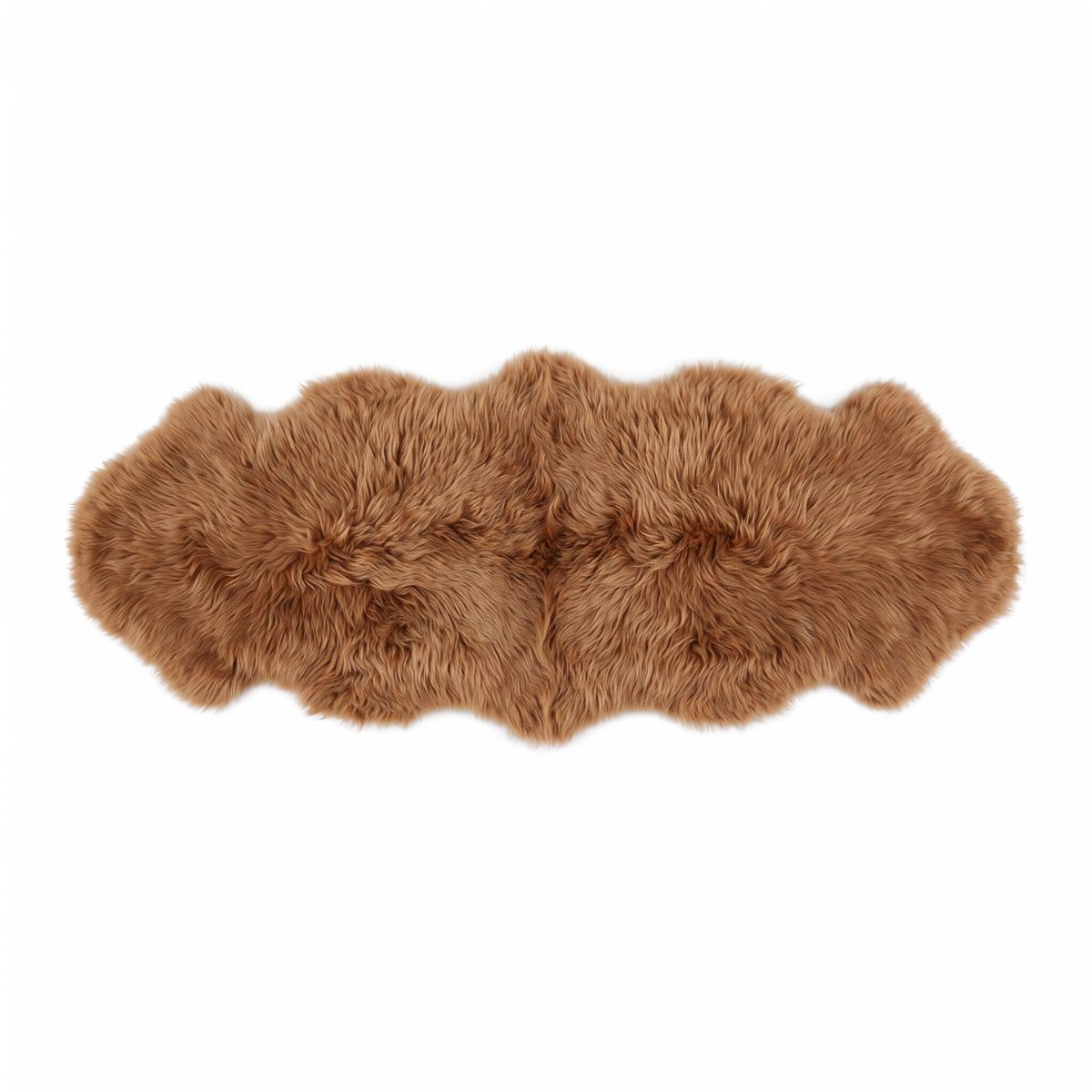 Fellvang Double Lambskin | Long Wool | New Zealand | 63x24 in Toffee