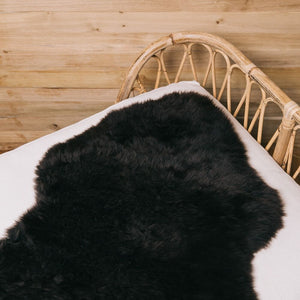 Merino Sheepskin Dyed | New Zealand | approx. 35 in Black