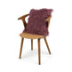 Sheepskin Cushion | Tibet | 20x20 in Grape Purple