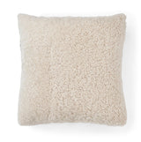 Short-Wool Sheepskin Cushion | Doublesided | 46x46 cm Taupe/Pearl/Ivory