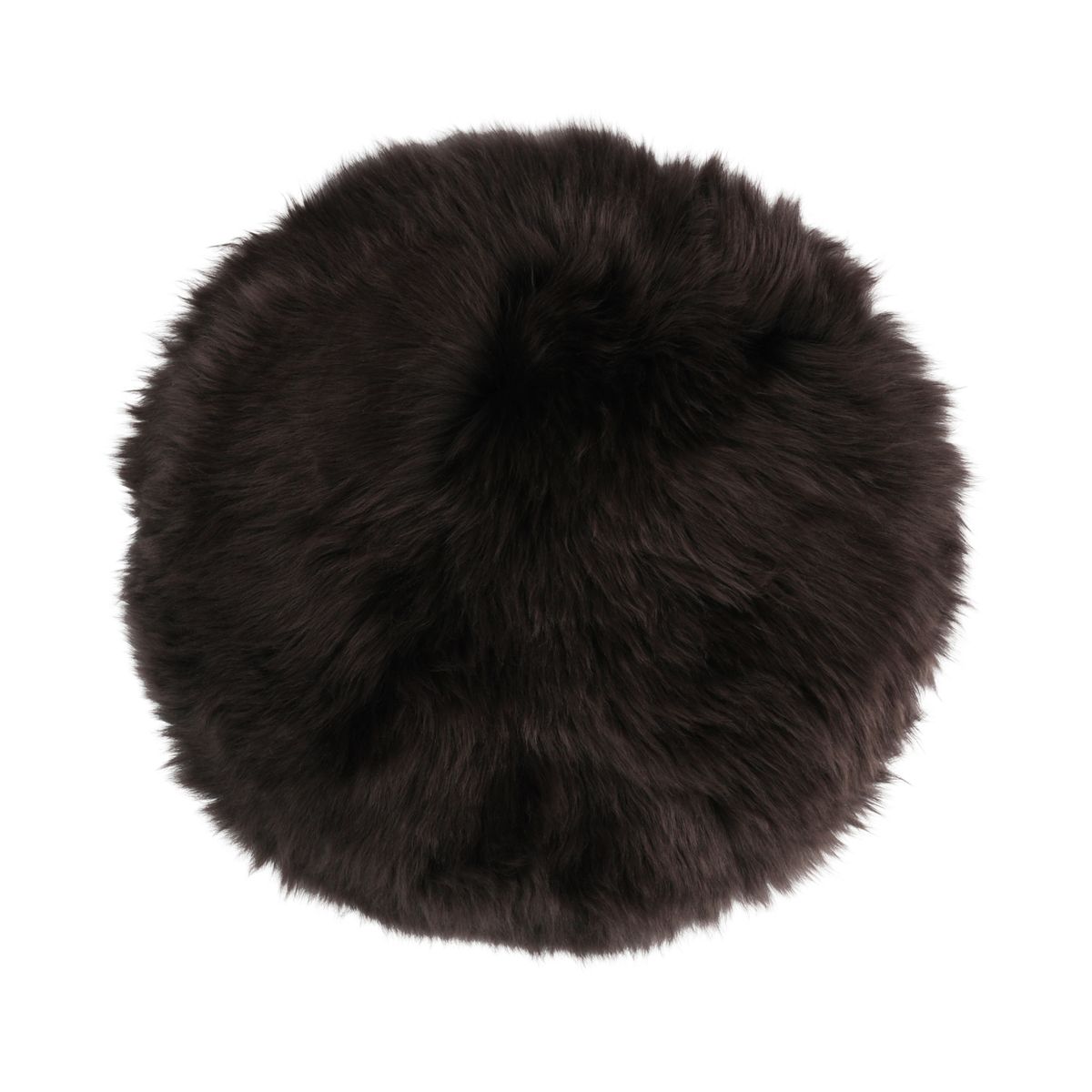 Premium Seat Cover | Long Wool | New Zealand | D13 in Chocolate