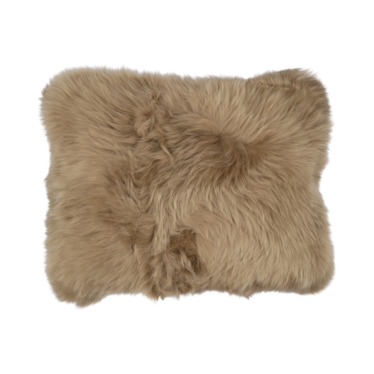 Sheepskin Cushion | Long Wool | New Zealand | Rectangular Taupe