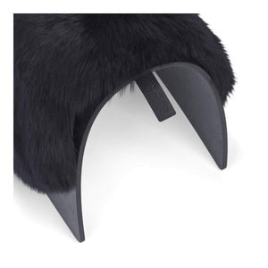 Sheep Stool Cover Black