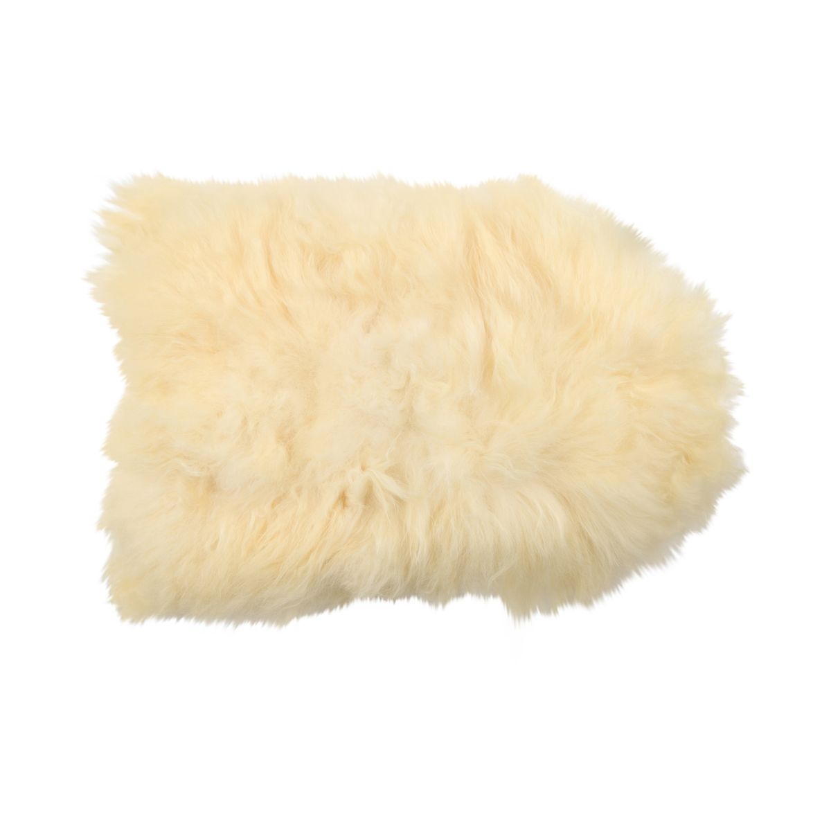 Icelandic Sheepskin | Long Wool | 35x24 in Natural Creamy White