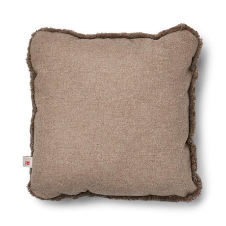 Short-Wool Sheepskin Cushion | 52x52 cm Beige/Taupe