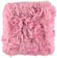 Long-Wool Sheepskin Cushion | 14x14 in Malaga