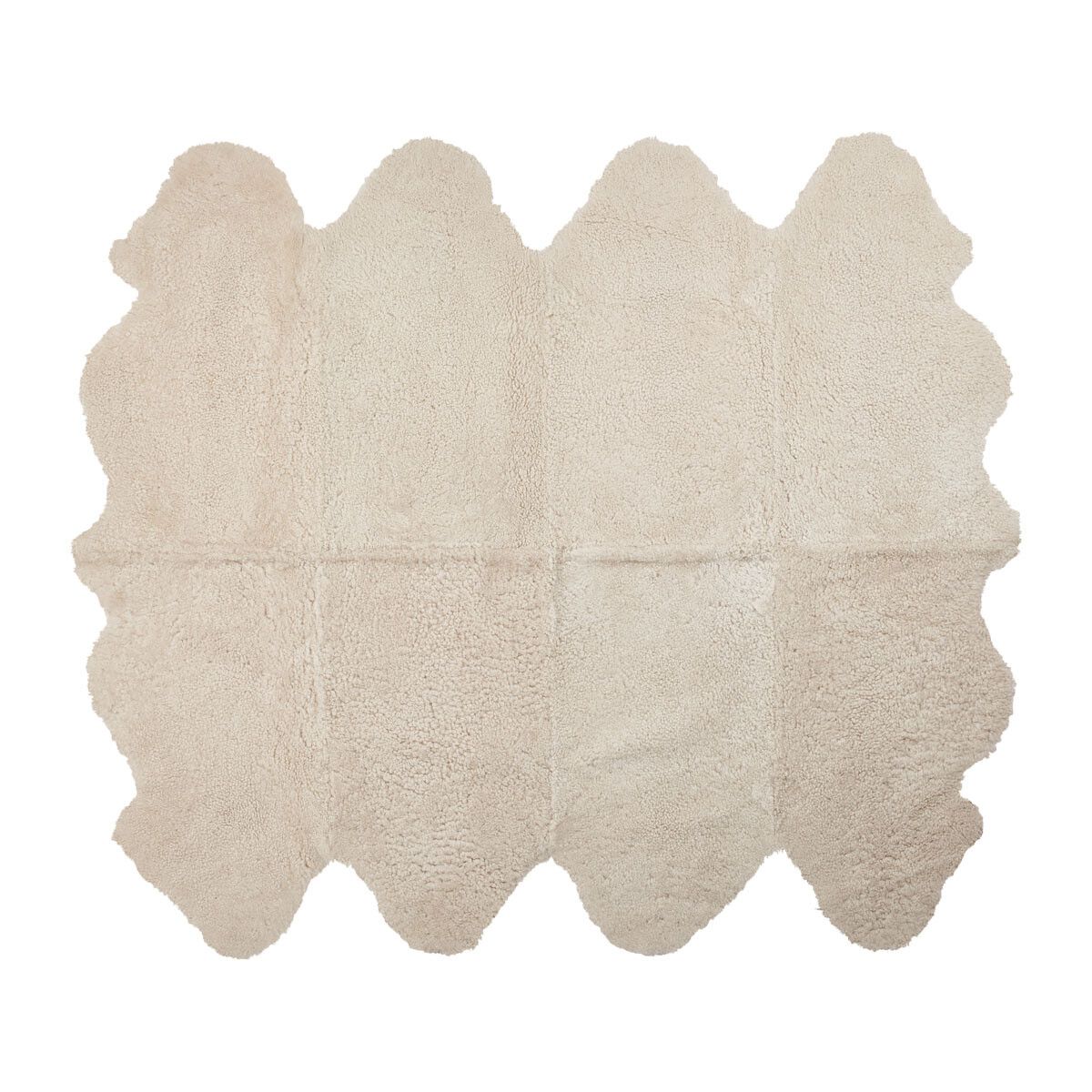 New Zealand Sheepskin | Short Curly Wool | Rug 71x84 in