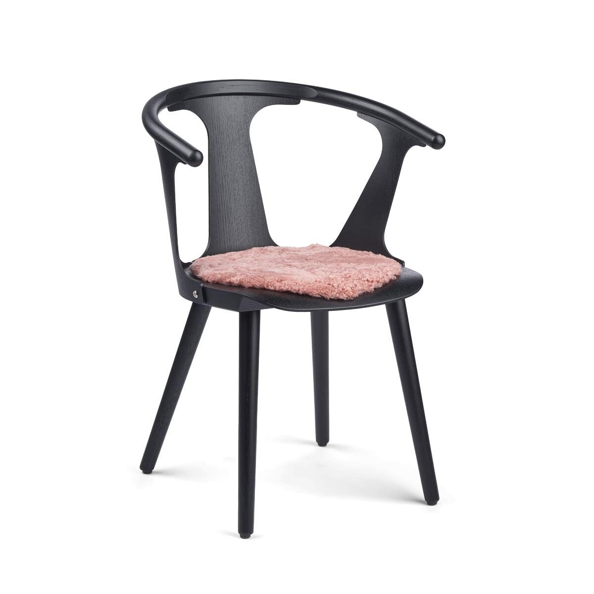 Short Wool Sheepskin Seat Cover | D15 in Coral Rose