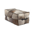 Calf Leather Pouf | Long