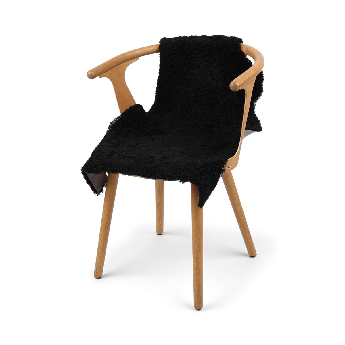 New Zealand Sheepskin | Short Wool Black