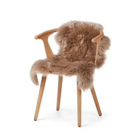 New Zealand Sheepskin | Long Wool | 39 in Taupe