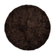 Short Wool Curly Sheepskin Design Rug | ø140 cm Cappuccino