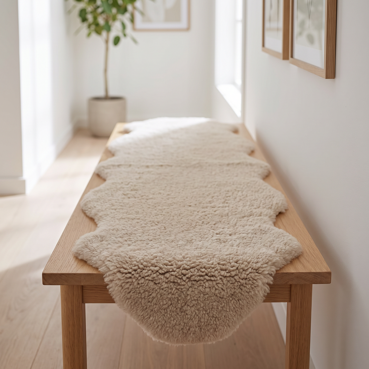  Double Sheepskin Rug | New Zealand | Short Wool curly Taupe