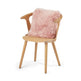 Sheepskin Cushion | Long Wool | New Zealand | 16x16 in Rosa