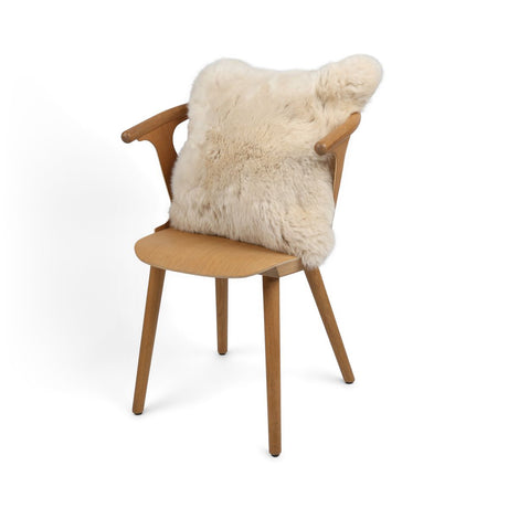 Sheepskin Cushion | Long Wool | New Zealand | Square Linen