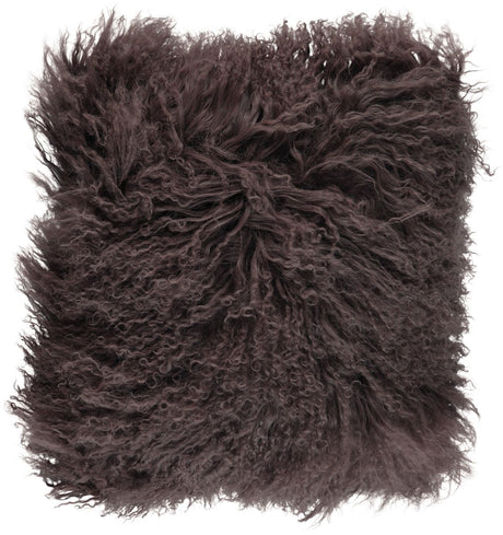 Curly Sheepskin Cushion | Doublesided | 56x56 cm Taupe