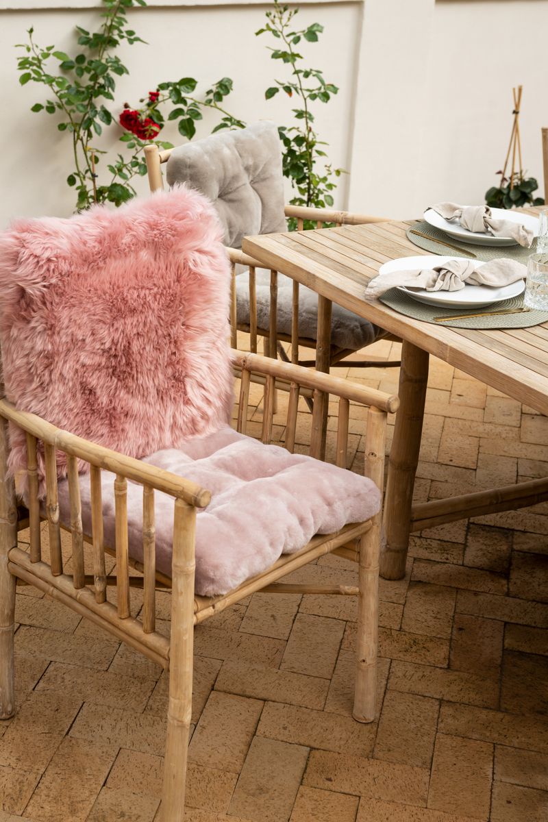 Long-Wool Sheepskin Cushion | 50x50 cm