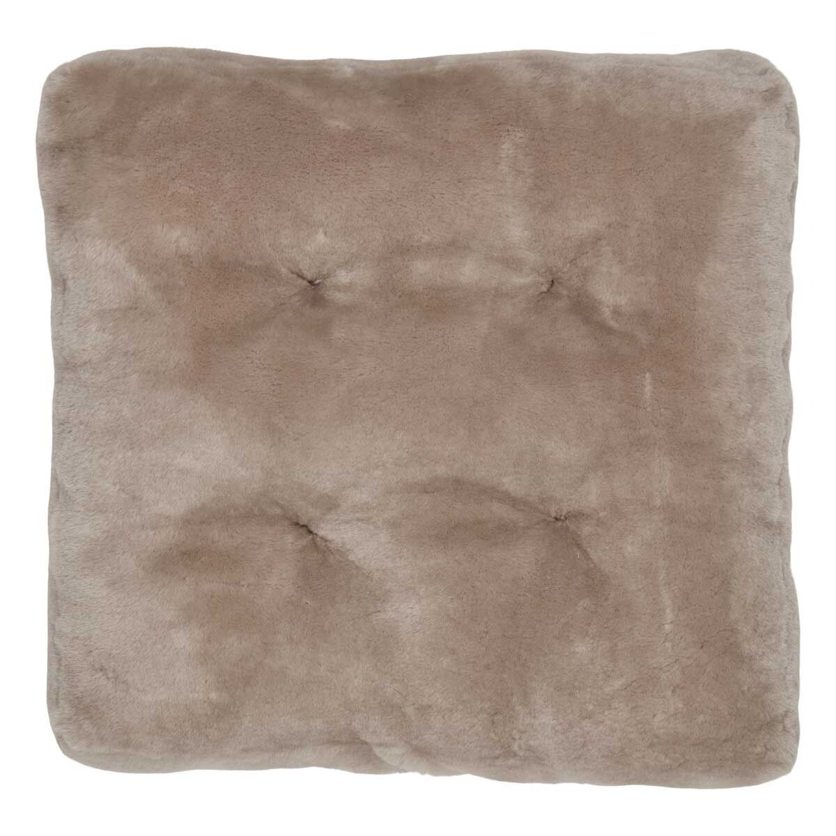 Moccasin Seat Cover | 18x18x2 in Silver Grey
