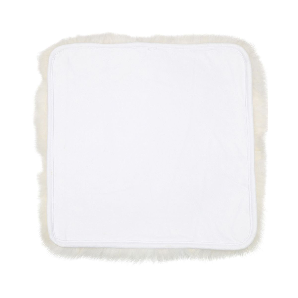 Seat Cover | With Backing | Long Wool | New Zealand Ivory