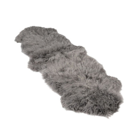 Merino Double Sheepskin | Long Wool | 67x24 in Steel