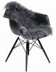 Curly Sheepskin | Tibetan | 135x50 cm Steel