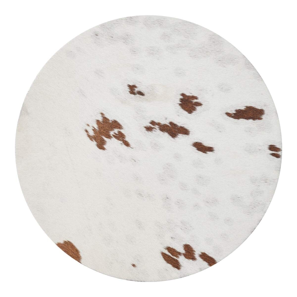 Cow Hide Seat Cover | D15 in Salt/Pepper/Brown/White