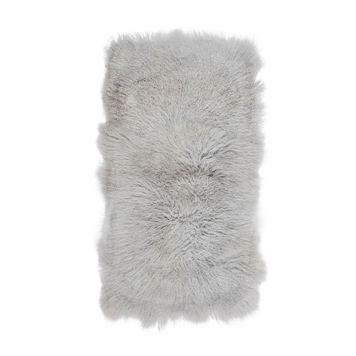 Plaid of Curly Sheepskin | 24x47 in