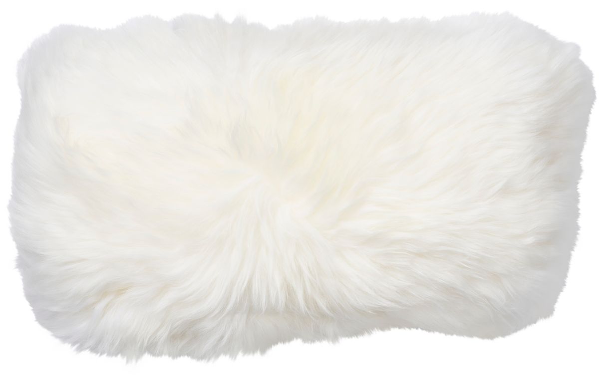 Long-Wool Sheepskin Cushion | Doublesided | 41x66 cm Ivory