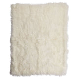 Throw of Curly Sheepskin Ivory