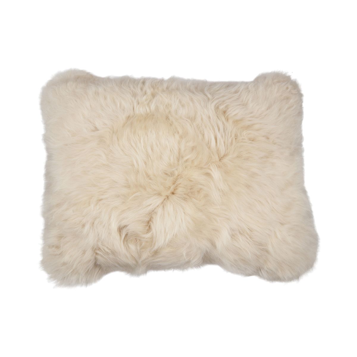 Sheepskin Cushion | Long Wool | New Zealand | Rectangular Linen