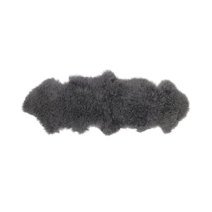 Tibetan Sheepskin 20x59 in ( 2 skins together) Steel