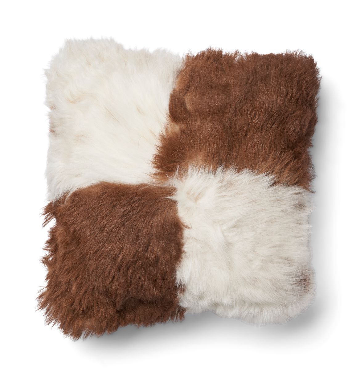 Toscana Lamb Cushion | Doublesided Brown/Beige Mix