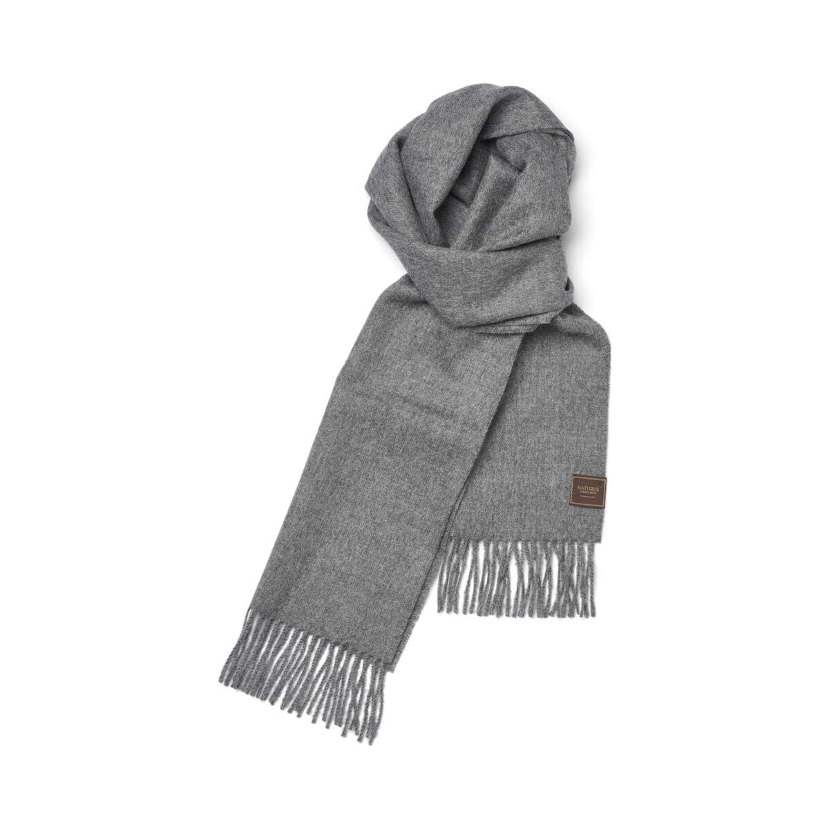 Scarf of Baby Alpaca Dark Grey