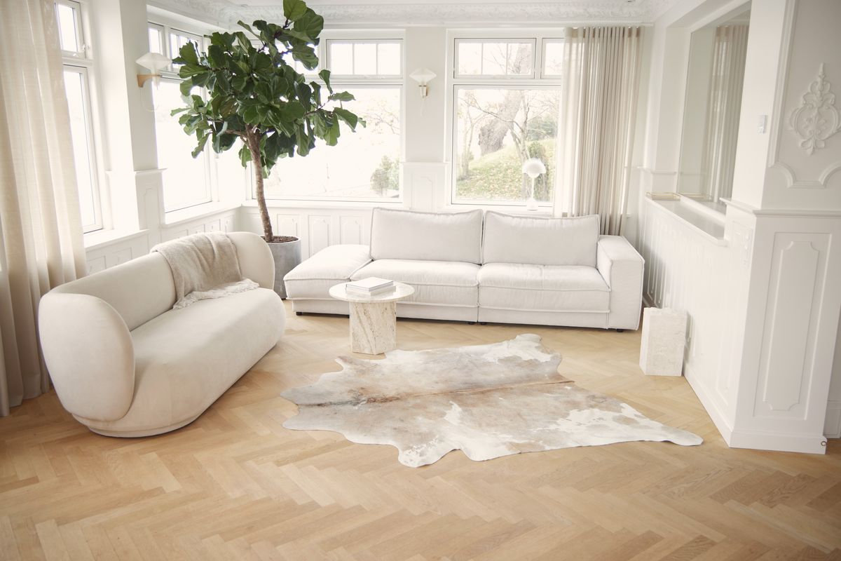 Premium Natural Cowhides | Unique, Stylish, and Sustainable | XXL Size | Brazil Grey Beige