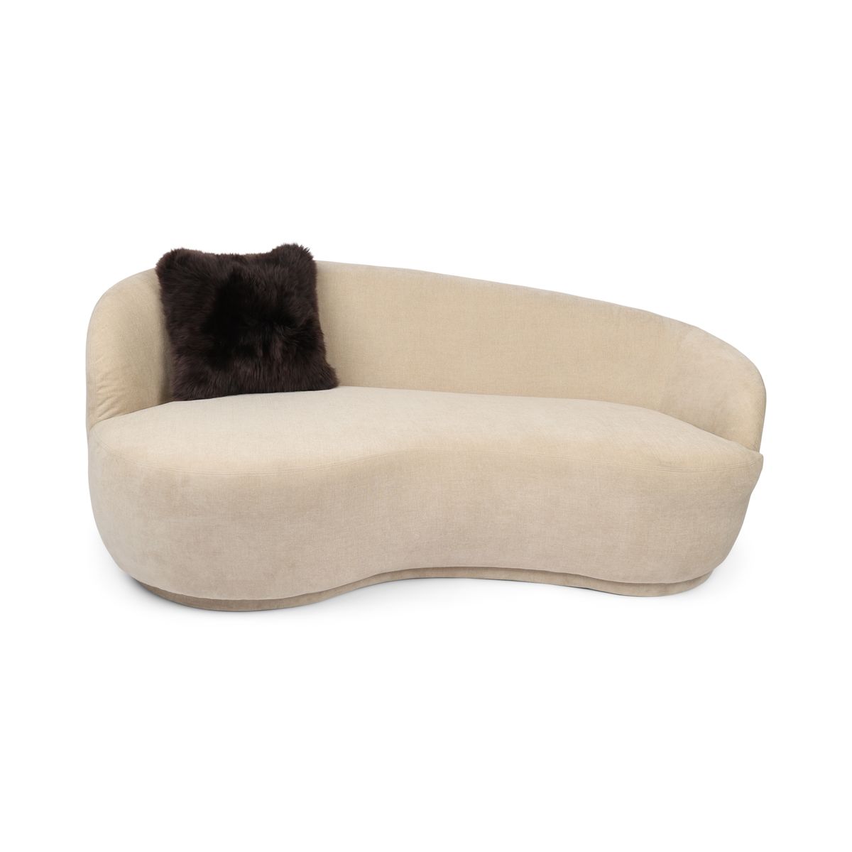 Cushion Cover | Long Wool | New Zealand Chocolate