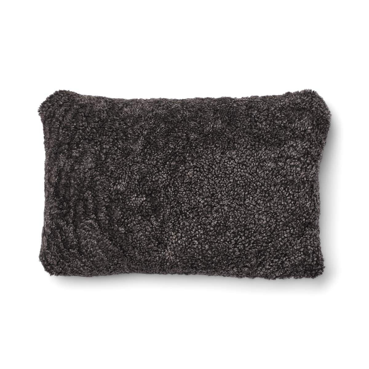 Short-Wool Sheepskin Cushion | 20x20 in | 13x20 in Brown/Cappuccino
