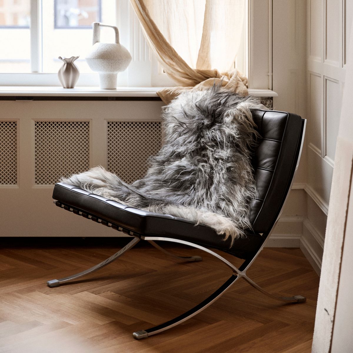 Icelandic Sheepskin | Long Wool | 47+ in Natural Grey