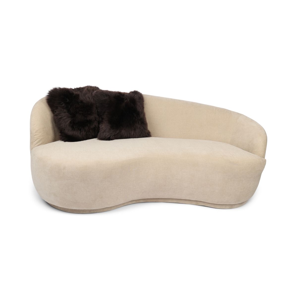 Cushion Cover | Long Wool | New Zealand Chocolate