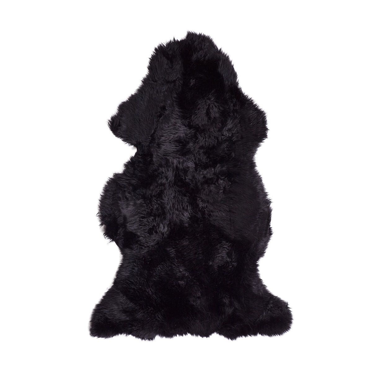 New Zealand Sheepskin | Long Wool | 45x24 in Black