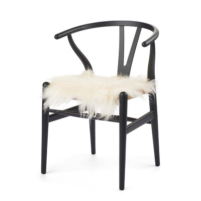 Long Wool Sheepskin Seat Cover |16x16 in