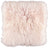 Long-Wool Sheepskin Cushion | 14x14 in Candy