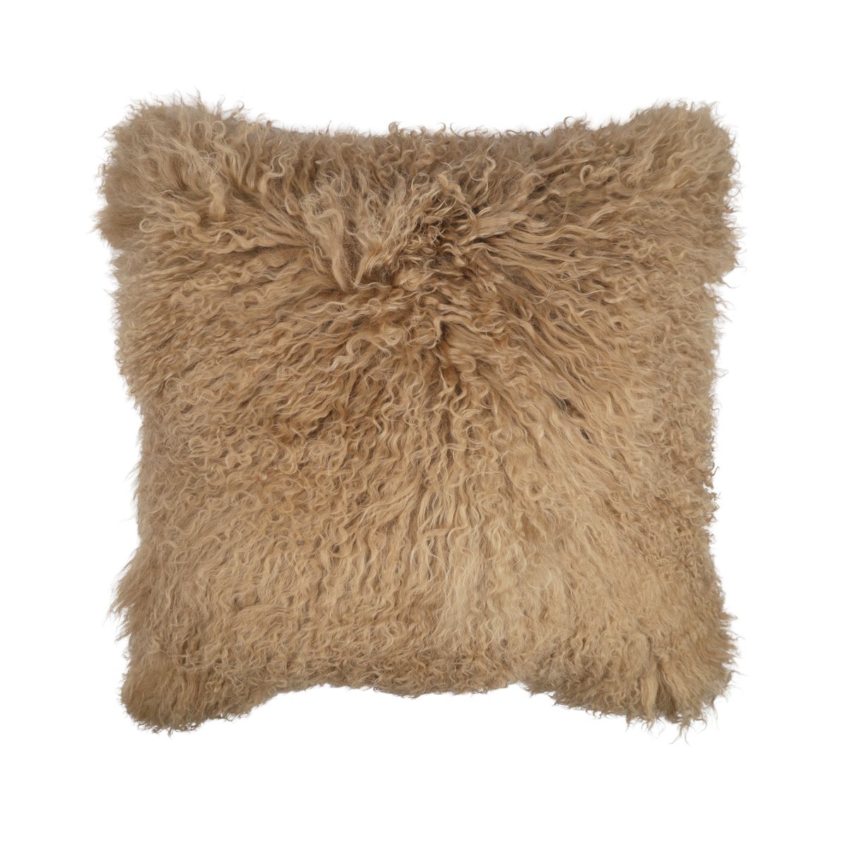 Sheepskin Cushion | Tibet | 20x20 in Sand Taupe