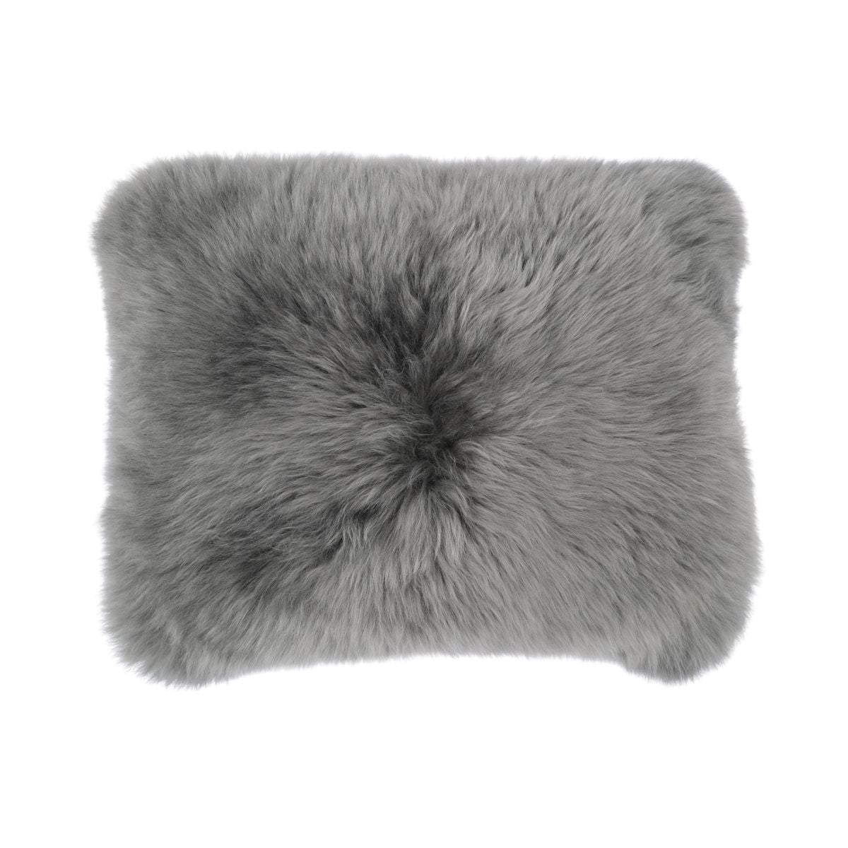 Sheepskin Cushion | Long Wool | New Zealand | Rectangular Steel
