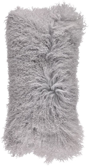 Curly Cushion | 11x22 in Light Grey