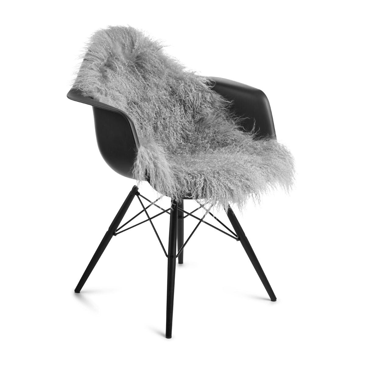 Curly Sheepskin | Tibetan | 53x20 in Light Grey