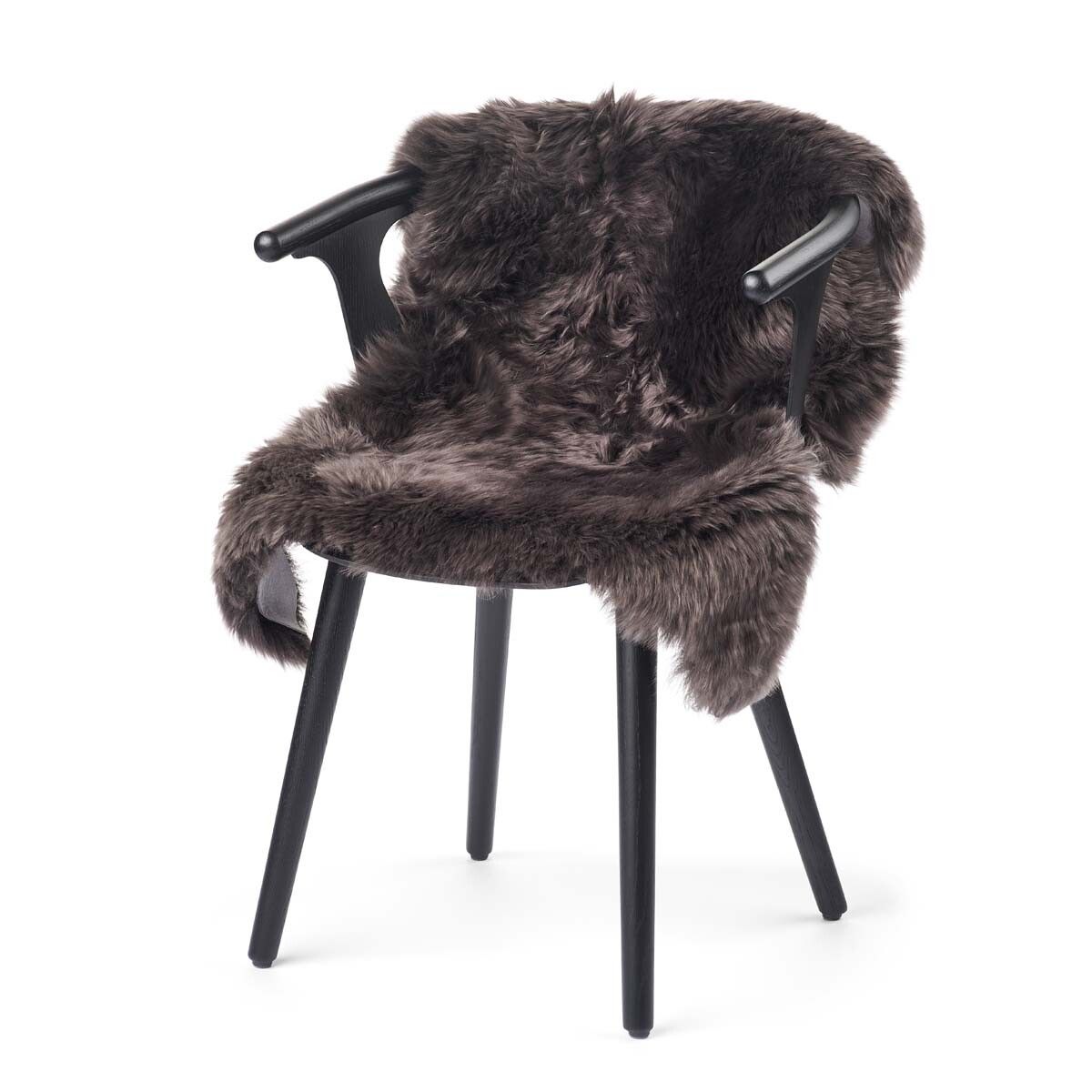 New Zealand Sheepskin | Long Wool | 39 in Walnut