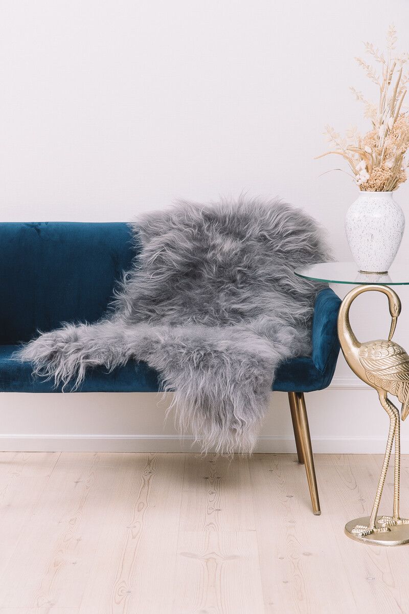  Icelandic Sheepskin | Long Wool Silver