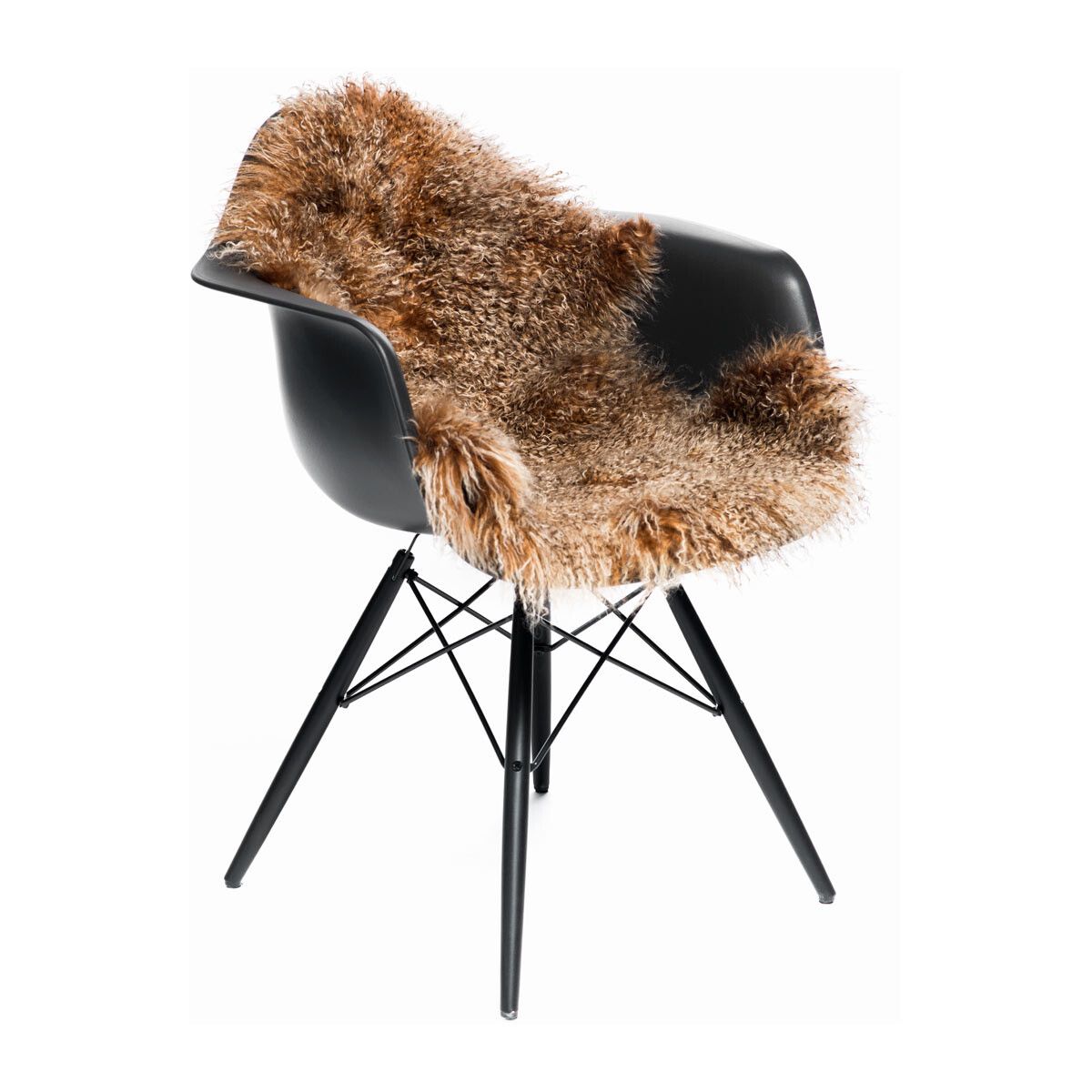Curly Sheepskin | Tibetan | 53x20 in Sunset