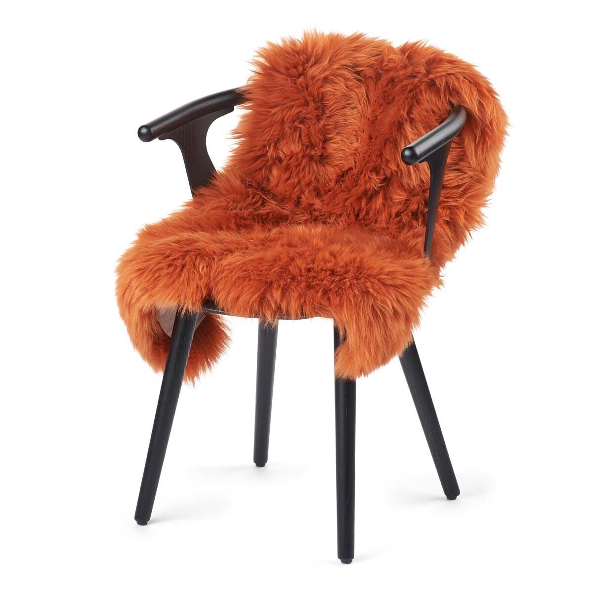 New Zealand Sheepskin | Long Wool | 39 in Rust